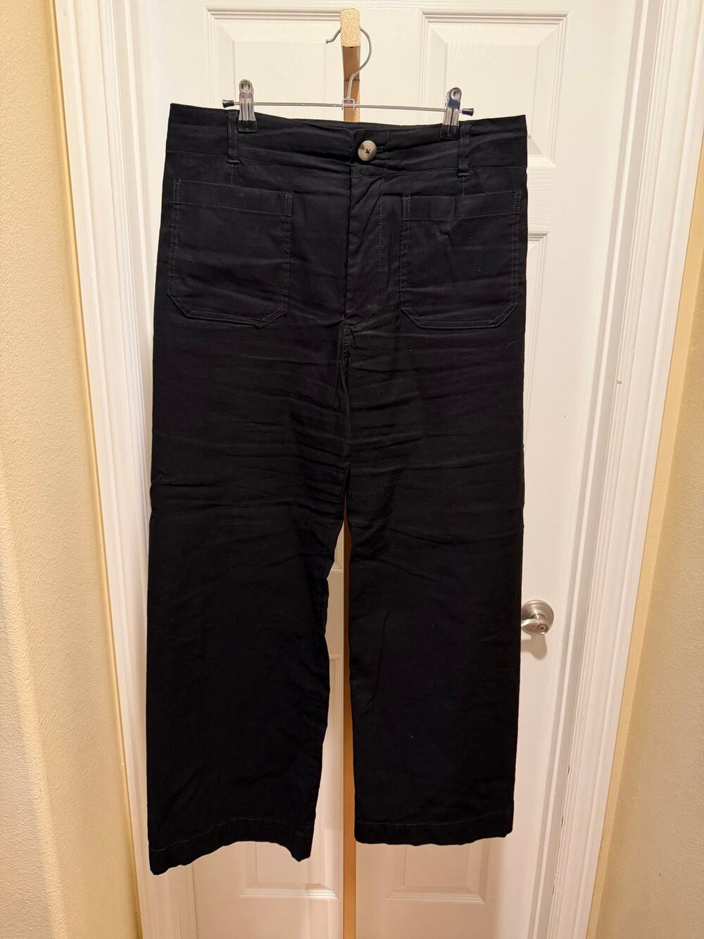 Anthropologie Maeve The Colette Full Length, Black, Magic Fabric, 31